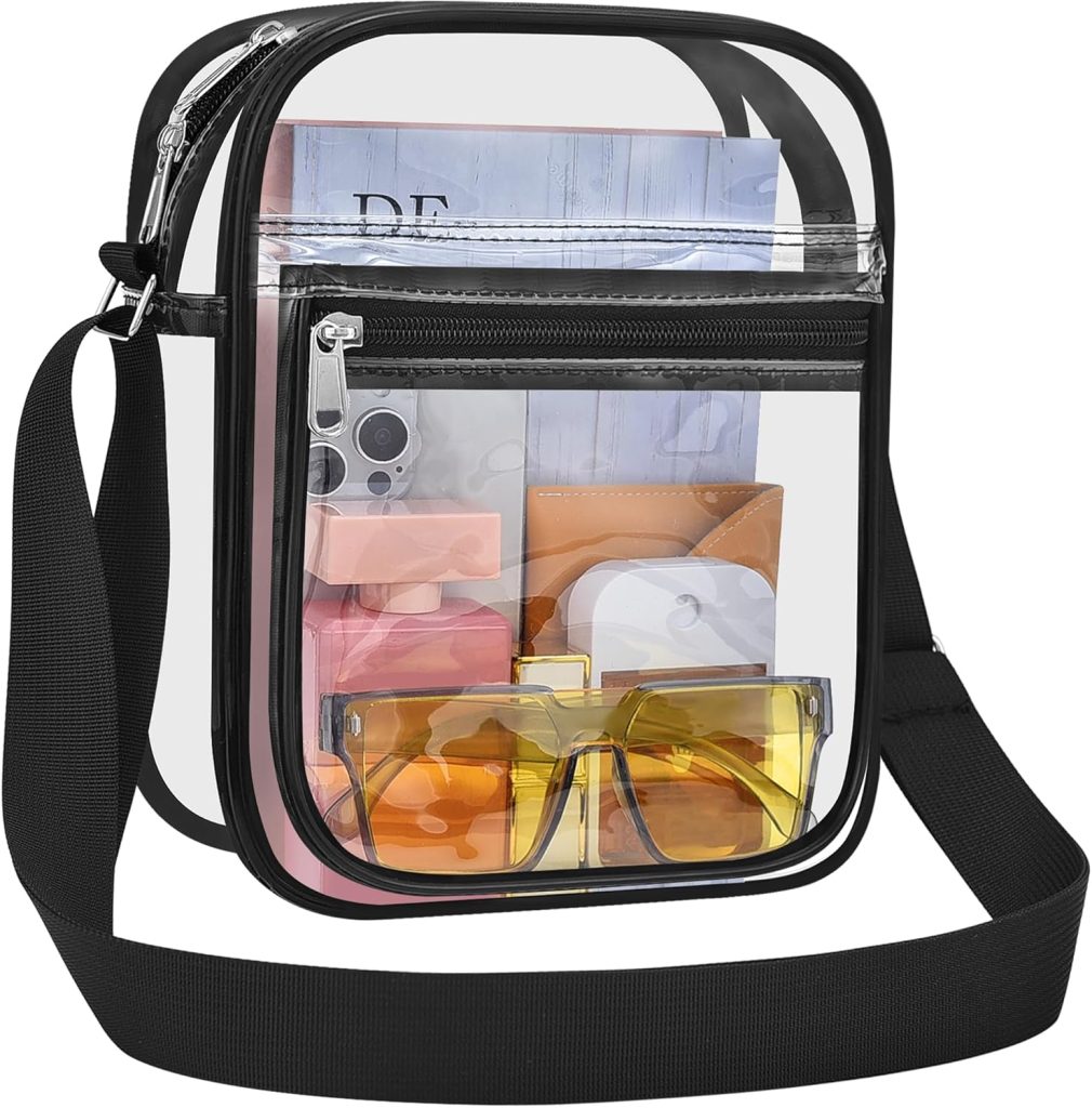 USPECLARE Clear Bag for Stadium Events Clear Messenger