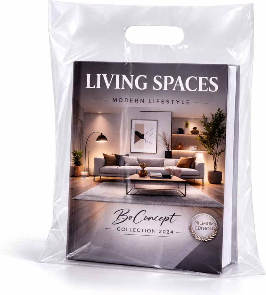 Infinite Pack 100 Clear Plastic Bags with Handles