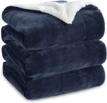 Bedsure GentleSoft Sherpa Fleece Blanket Queen Size for