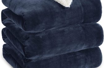 Bedsure GentleSoft Sherpa Fleece Blanket Queen Size for