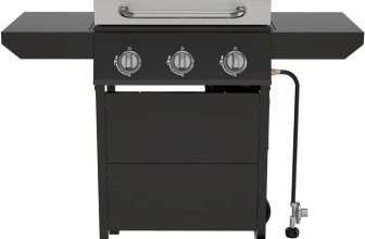 Nexgrill 3-Burner Propane Gas Grill with Side Tables,