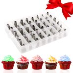 48-Piece Numbered Piping Tips, Cookie Icing Tips,