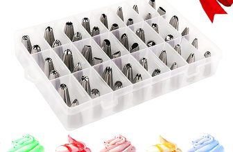 48-Piece Numbered Piping Tips, Cookie Icing Tips,