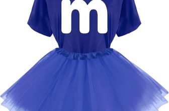 Letter M Halloween Costumes T-Shirt Tutu Skirts, Team