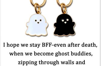 Funny Halloween Gifts Ghost Keychain Birthday Gifts for