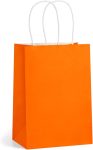 BagDream 5.25x3x8 Inch 100Pcs Orange Gift Bags with