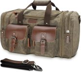 Wildroad Waxed Canvas Duffle Bag - 50L Waterproof