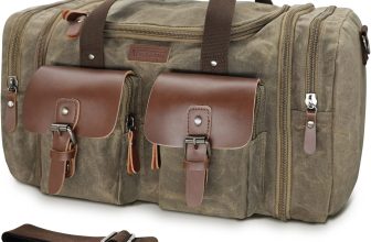 Wildroad Waxed Canvas Duffle Bag - 50L Waterproof