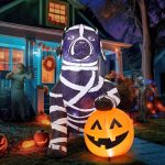 COMIN 4 FT Halloween Inflatables Labrador Mummy Dog