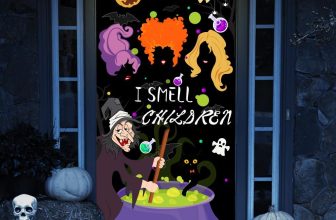 Halloween Door Decorations Door Cover, Large Fabric