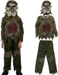 Kids Zombie Costume Scary Swamp Outfits with Mask