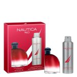 Nautica Color Red 1.6 fl oz EDT + 5.9 oz Deodorizing