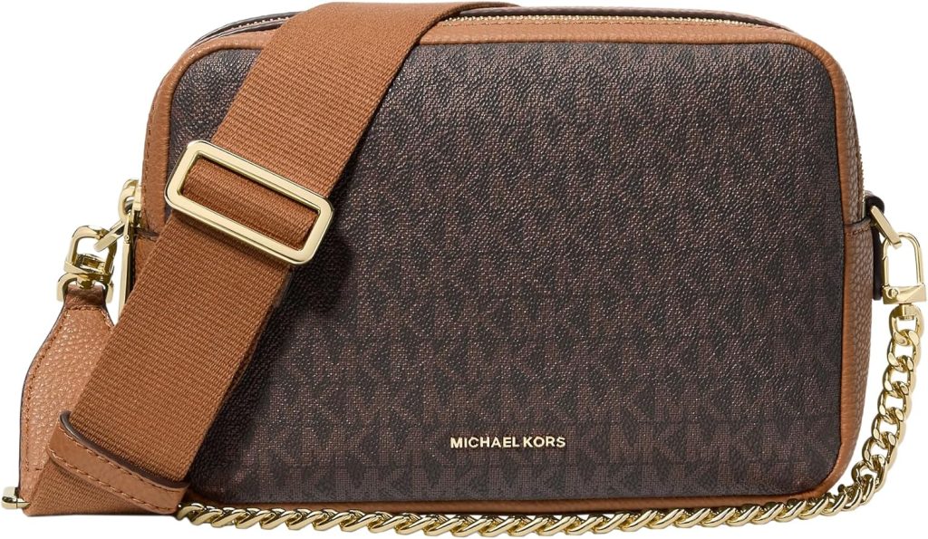Michael Kors, Womens, Bryant Medium Double Zip Chain