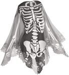 Heritage Lace Skeleton Poncho ,Pewter , 60 by 60-Inch