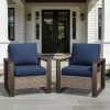 Joyside Outdoor Patio Chairs Set, 2 Pieces Wicker
