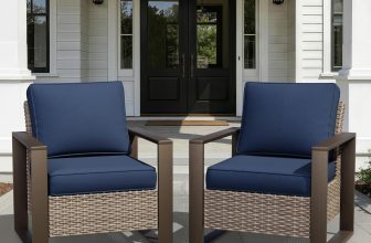 Joyside Outdoor Patio Chairs Set, 2 Pieces Wicker