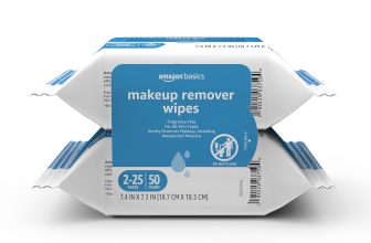 Amazon Basics Makeup Remover Wipes, Formulated without