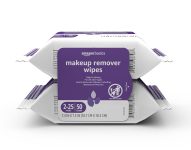 Amazon Basics Makeup Remover Wipes, Gentle Cleansing,