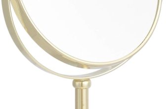 Amazon Basics Tabletop Magnifying Vanity Round Mirror