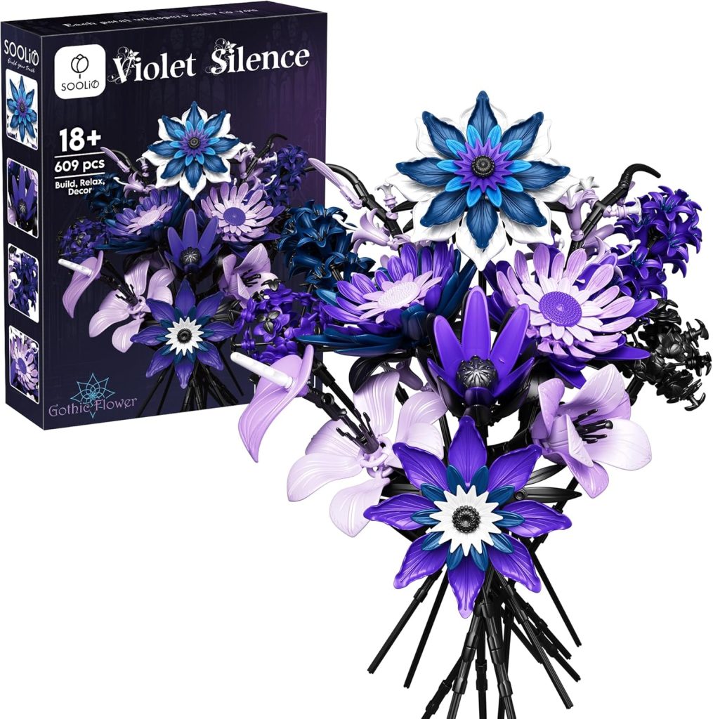 Mothers Day Dahlia Flower Bouquet Building Set for