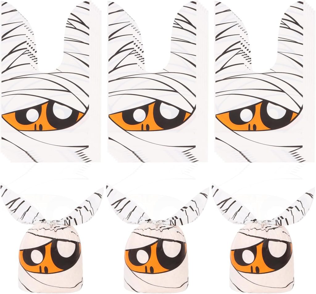 Semato 50 Pcs Halloween Treat Bags, Halloween Goodie