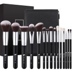DUcare Makeup Brushes with Travel Bag 15Pcs Makeup