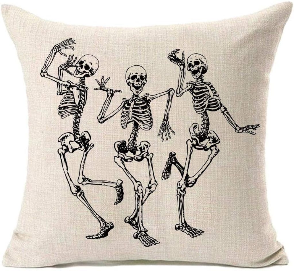 MFGNEH Halloween Decorations Skull Pillow Covers, Home
