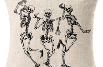MFGNEH Halloween Decorations Skull Pillow Covers, Home