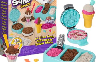 Kinetic Sand Scents, Ice Cream Treats Playset with 3