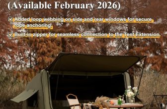 TOMOUNT Inflatable Canvas Tent with Pump,Easy Setup