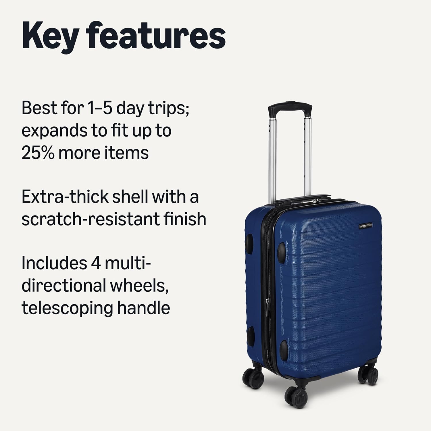 1777948132 320 Amazon Basics 21 Hardside Carry On Luggage With Review Carry On