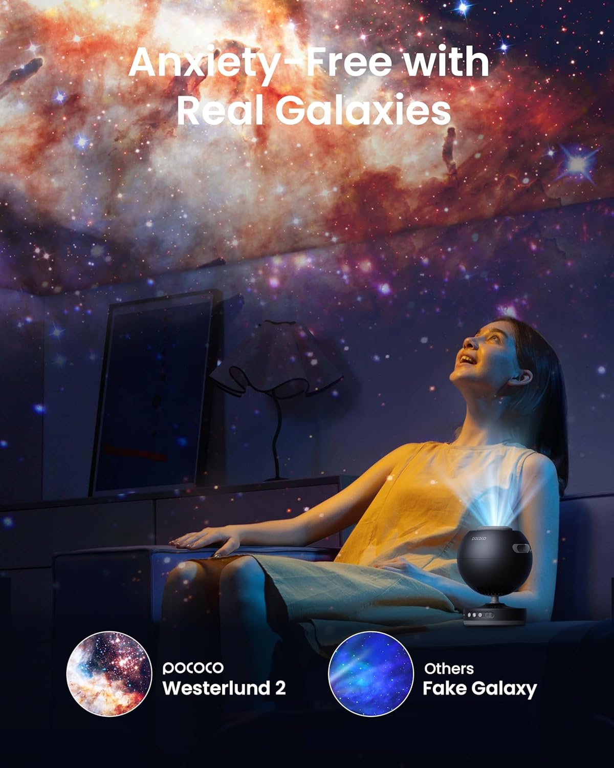 POCOCO Galaxy Star Projector for Bedroom with Review projection lighting 1777988572 913 POCOCO Galaxy Star Projector For Bedroom With Review Projection Lighting