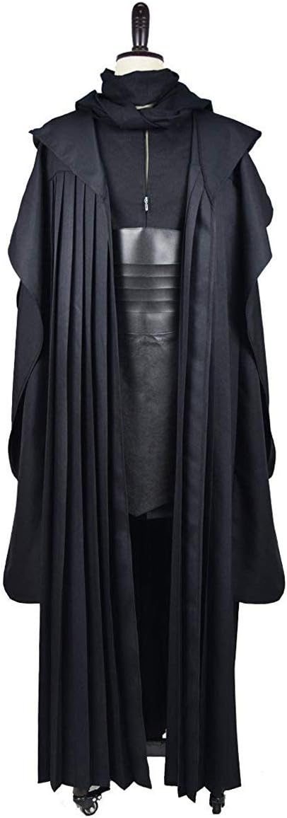 1777995884 712 Rongxu Mens Black Tunic Hooded Robe Pants With Belt Review