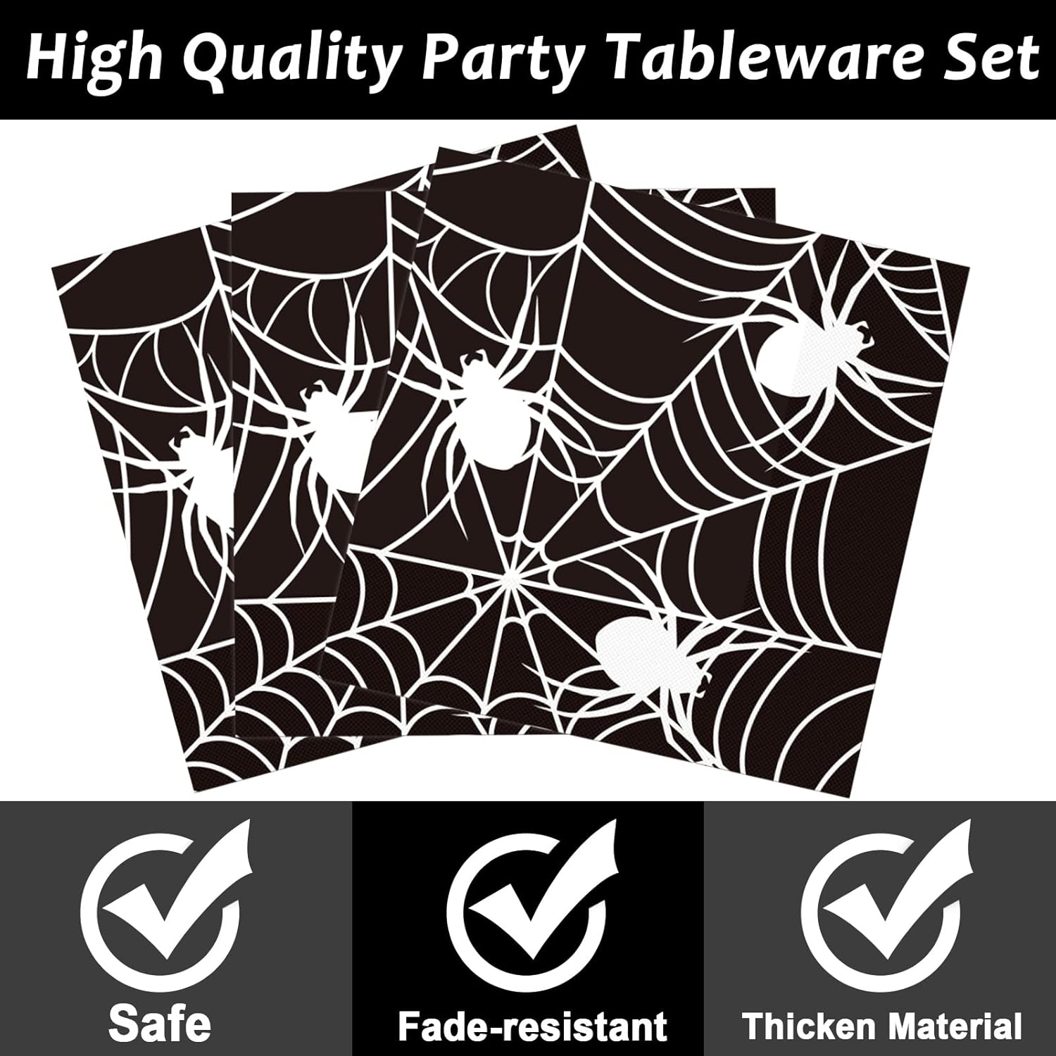 1778052434 6 96 Pcs Halloween Party Paper Plates Napkins Supplies Review Halloween