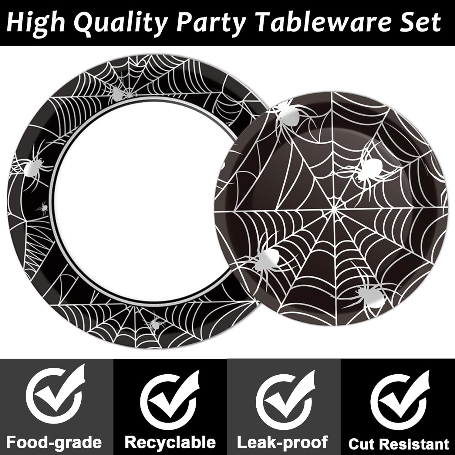 1778052435 138 96 Pcs Halloween Party Paper Plates Napkins Supplies Review Halloween