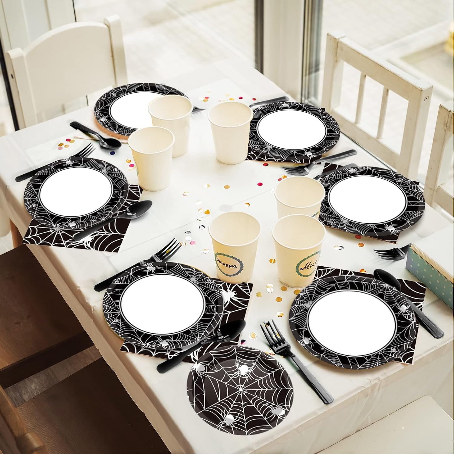 1778052435 862 96 Pcs Halloween Party Paper Plates Napkins Supplies Review Halloween