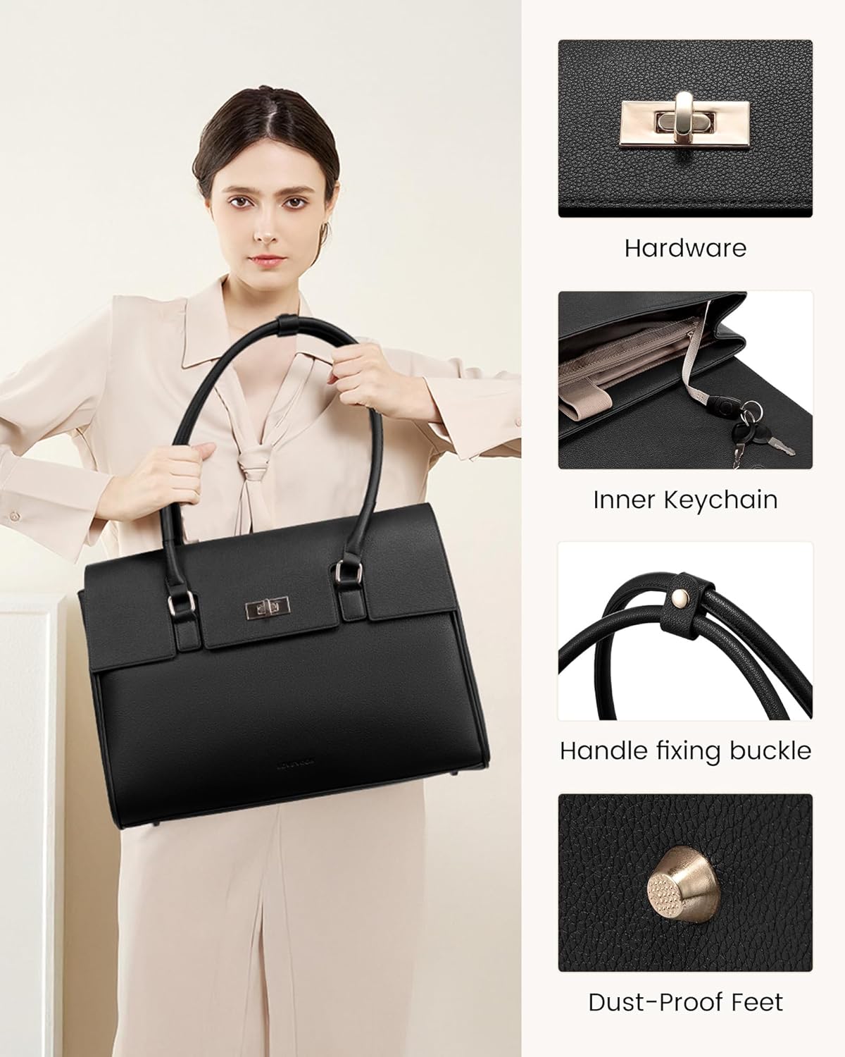1778077783 429 LOVEVOOK Laptop Bag For Women Work Tote Messenger Bag Review