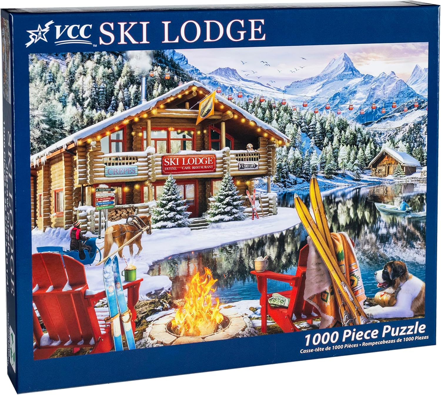1778300712 365 Ski Lodge Jigsaw Puzzle 1000 Piece By Vermont Christmas Review