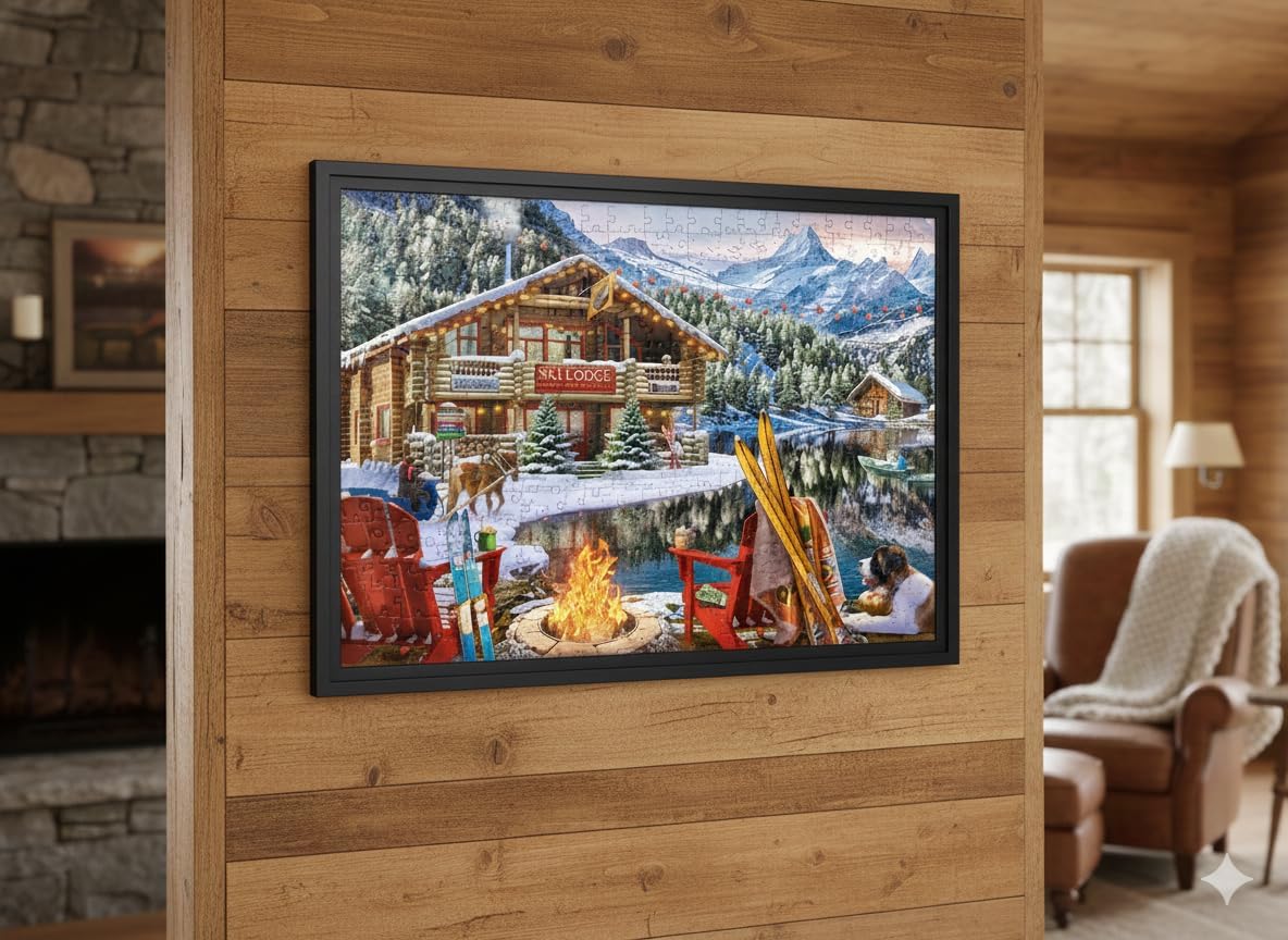 1778300713 647 Ski Lodge Jigsaw Puzzle 1000 Piece By Vermont Christmas Review