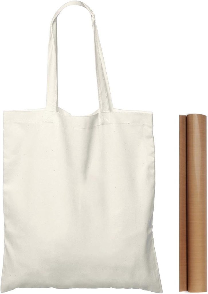 NPBAG 25 Pack 15'' X 16'' Natural Cotton Tote Bags,