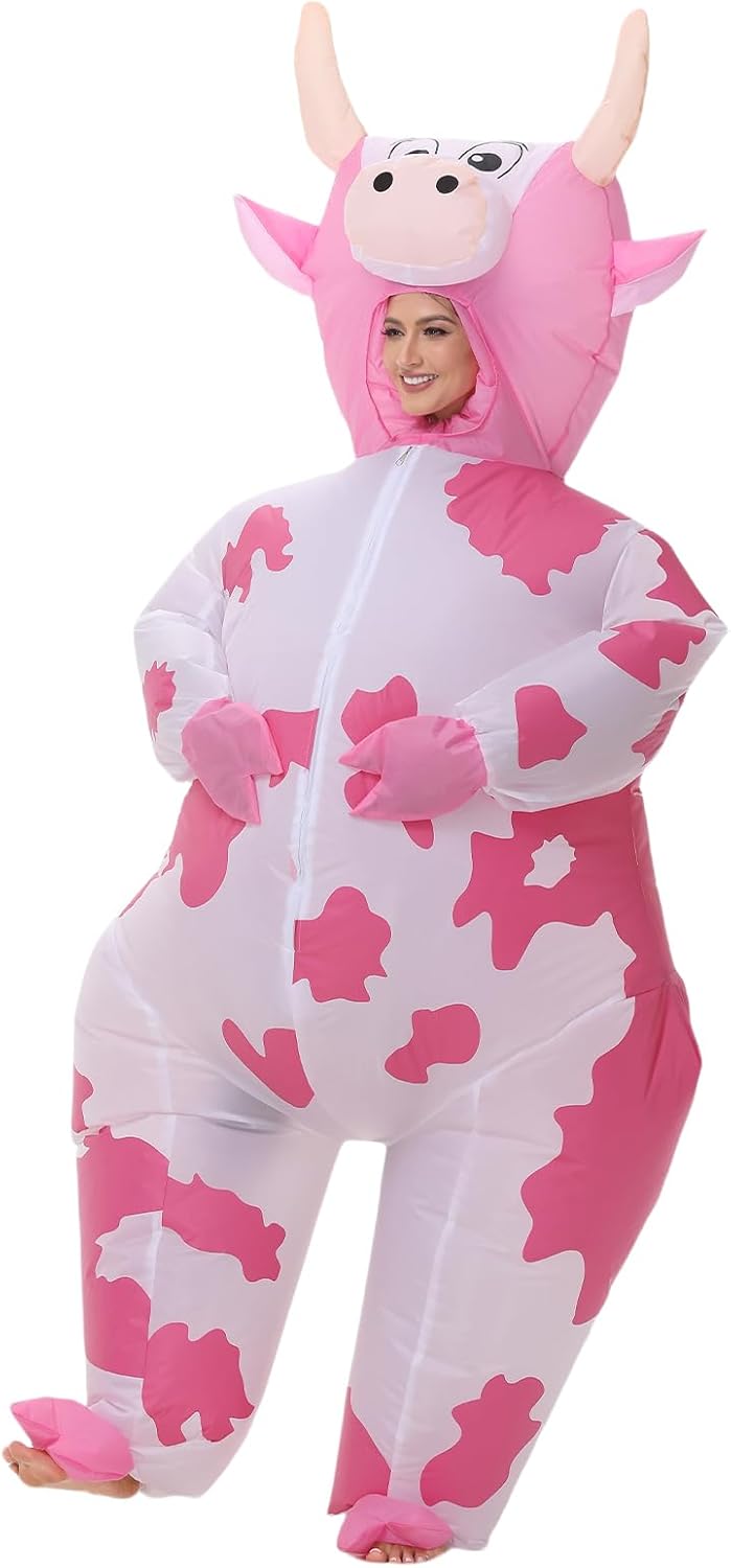1778341617 723 Inflatable Cow Costune Blow Up Animal Costume For Review Halloween