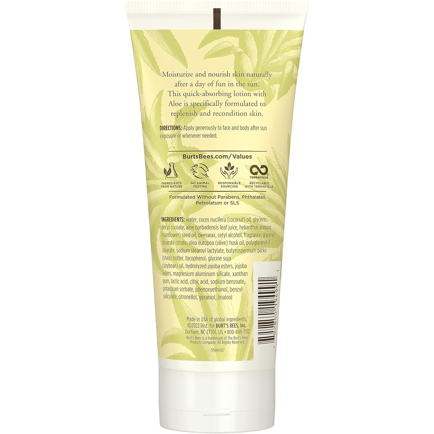 1778421876 258 Burts Bees After Sun Lotion With Hydrating Aloe Vera