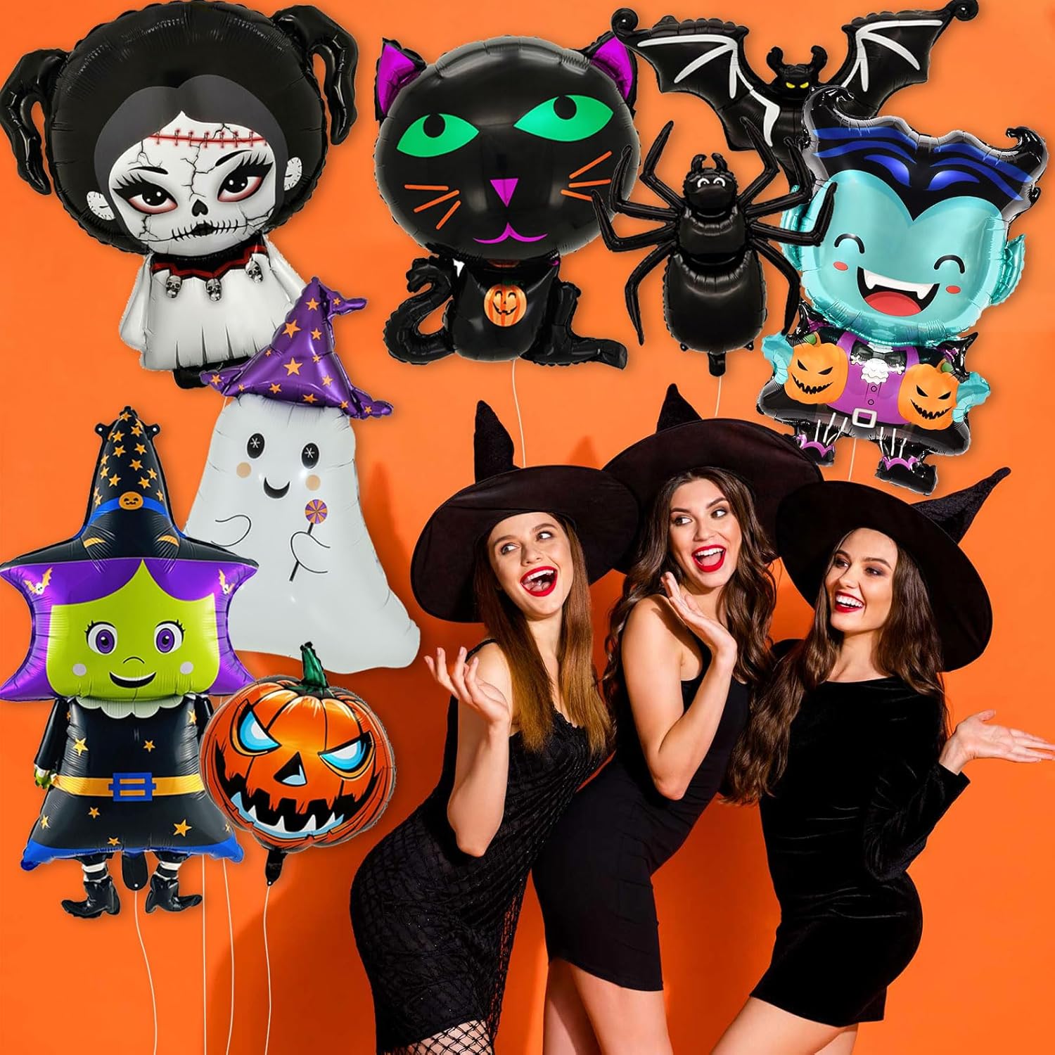 1778427116 786 38 Inch Halloween Ghost Foil Mylar Balloons Bat Spider Review