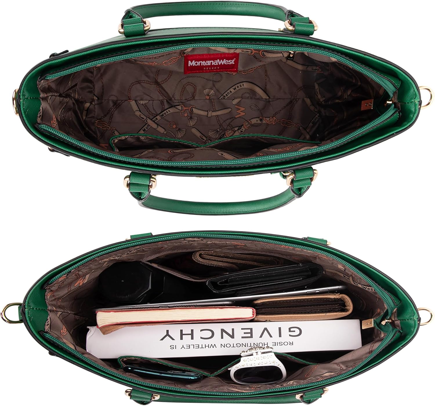 1778436654 123 Montana West 3PCS Purses For Women Tote Bag And Wallet