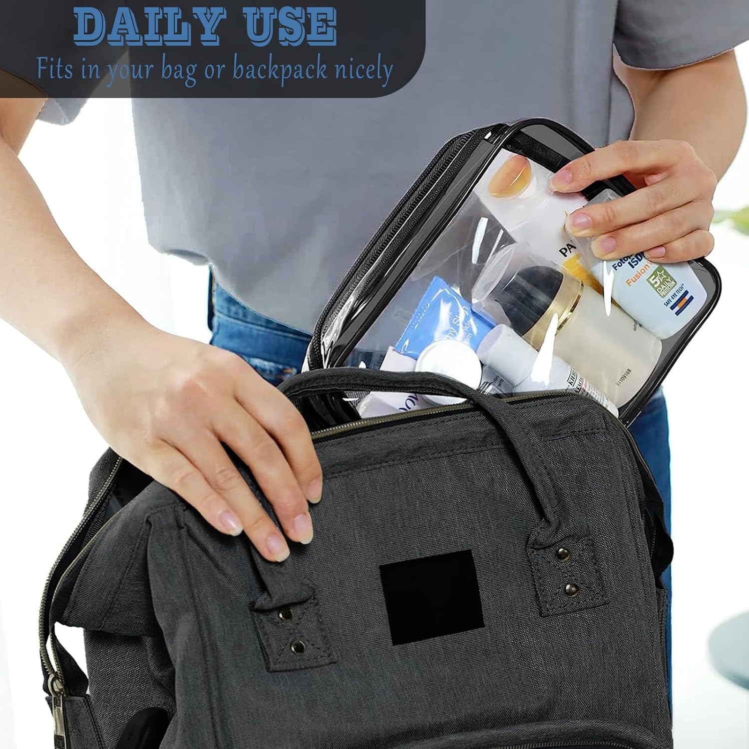 16 Pieces Clear Makeup Bags Bulk, TSA Approved Toiletry Review makeup bag 1778458649 522 16 Pieces Clear Makeup Bags Bulk TSA Approved Toiletry Review