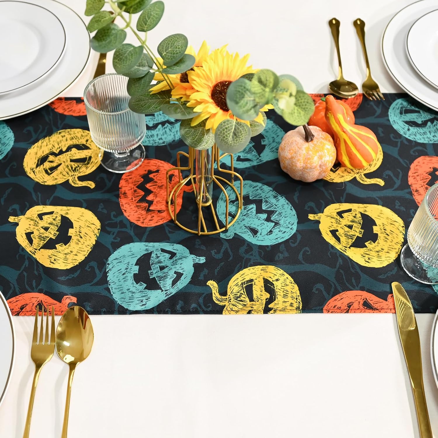 Halloween Black Pumpkin Table Runner Festive Fall Review halloween table runners 1778460612 69 Halloween Black Pumpkin Table Runner Festive Fall Review Halloween Table