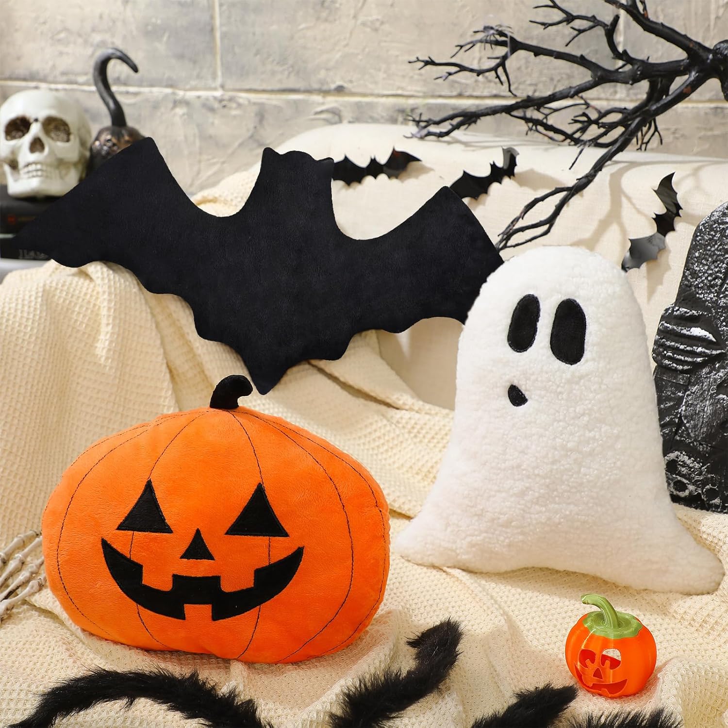 1778460789 886 Huwena 3 Pcs Halloween Pillow Happy Halloween Decor Review Halloween