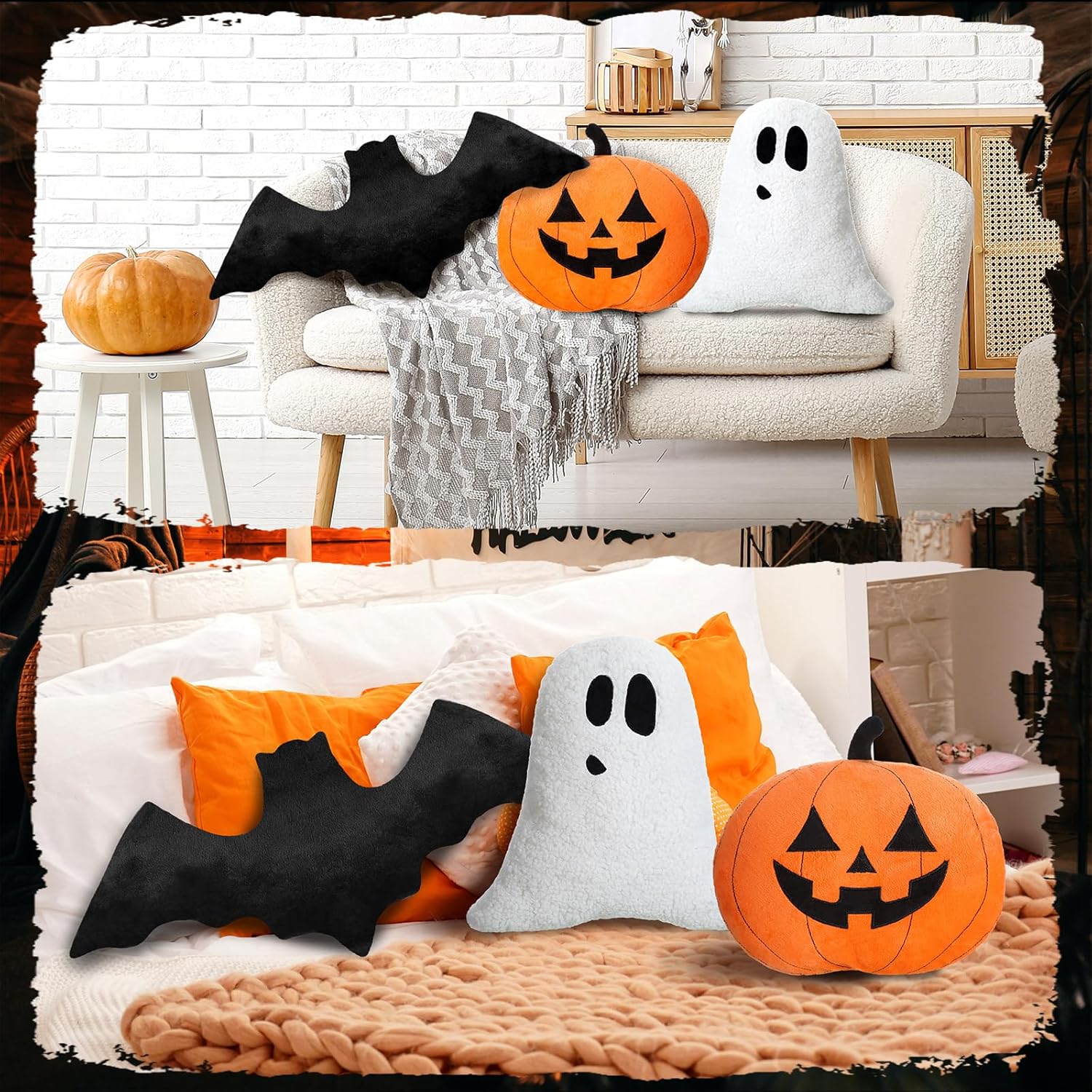 1778460791 407 Huwena 3 Pcs Halloween Pillow Happy Halloween Decor Review Halloween