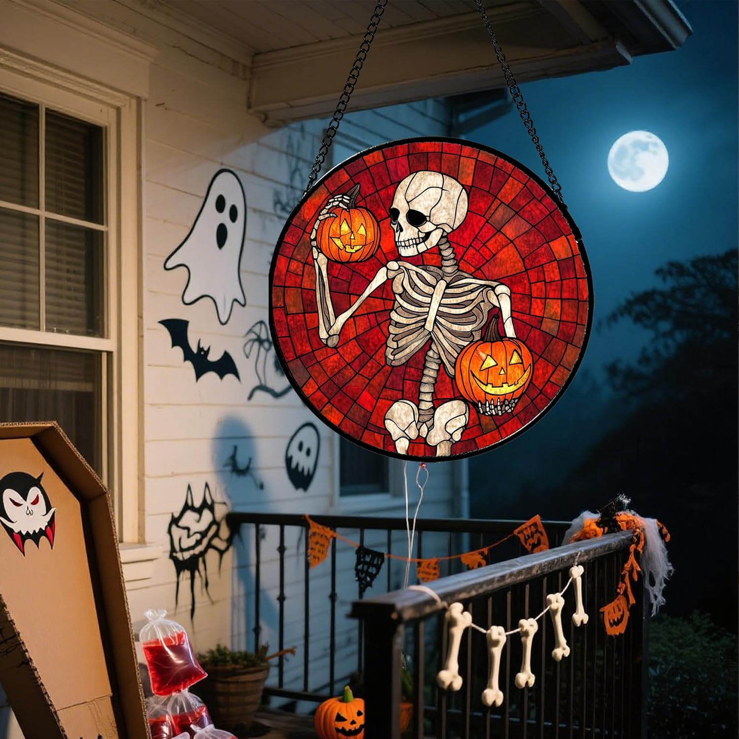 Stained Glass Window Hanging - Halloween Decorations Review inflatable halloween decorations 1778461082 6 Stained Glass Window Hanging Halloween Decorations Review Inflatable Halloween