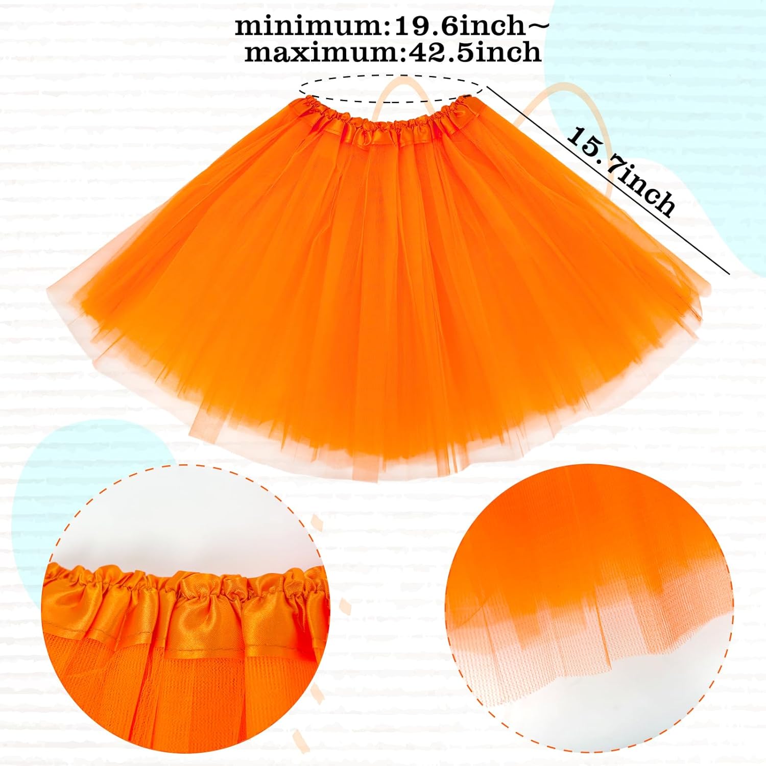 1778461529 981 Hikkcos Orange And Yellowe Tutu Costume Yellow Mustache Review Halloween
